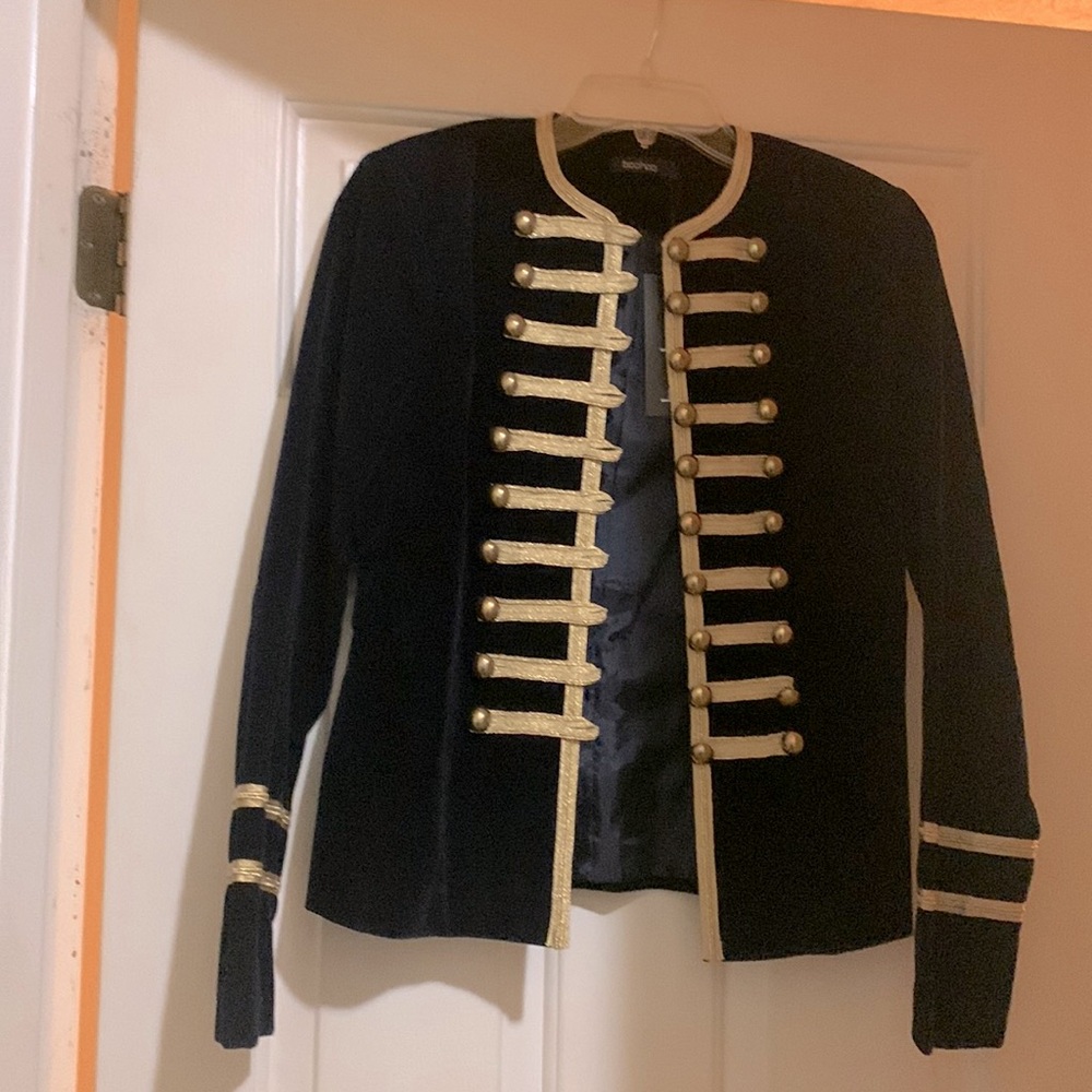 Brand new, never worn. Daisy Boutique Military Velvet Jacket